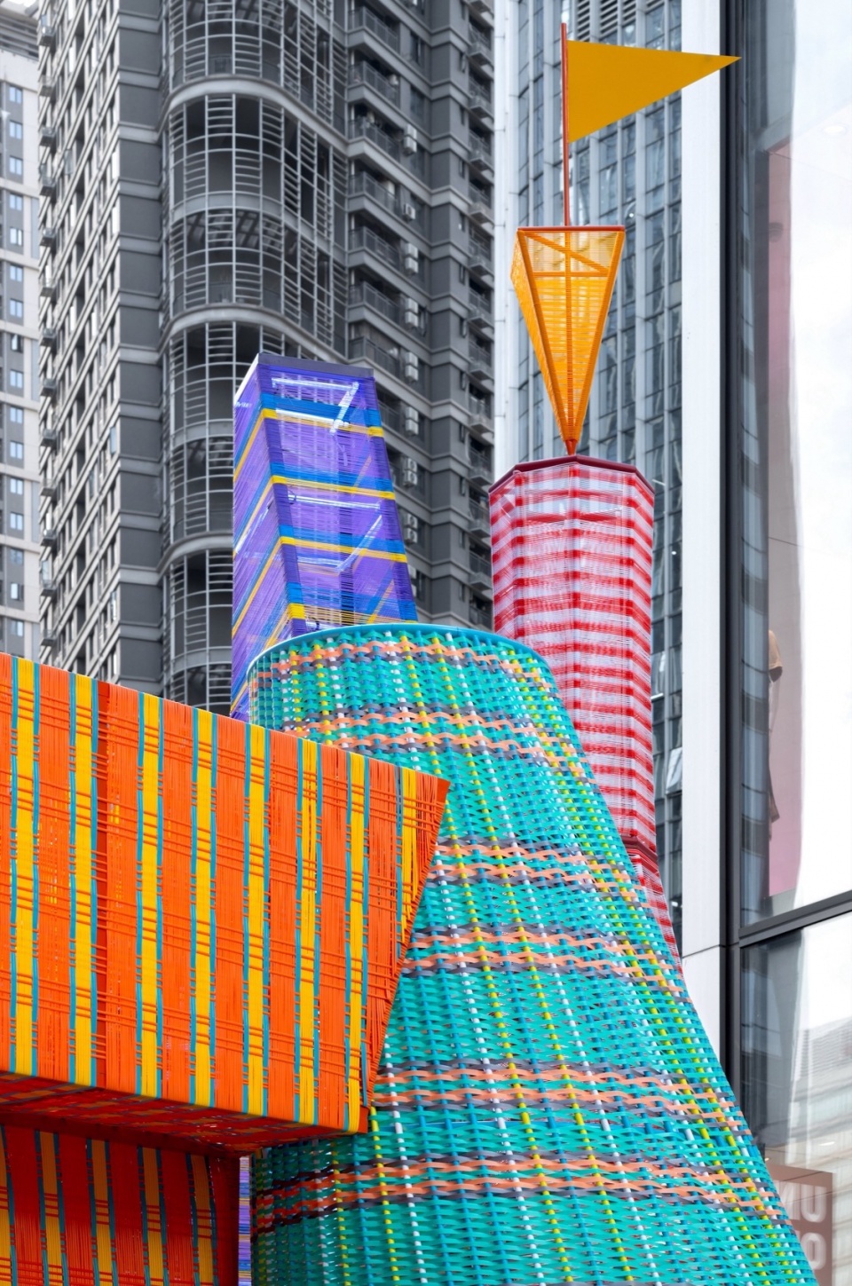 不同的编织肌理表现 © 大星吉子 摄影:胡康榆 woven city the house of dream