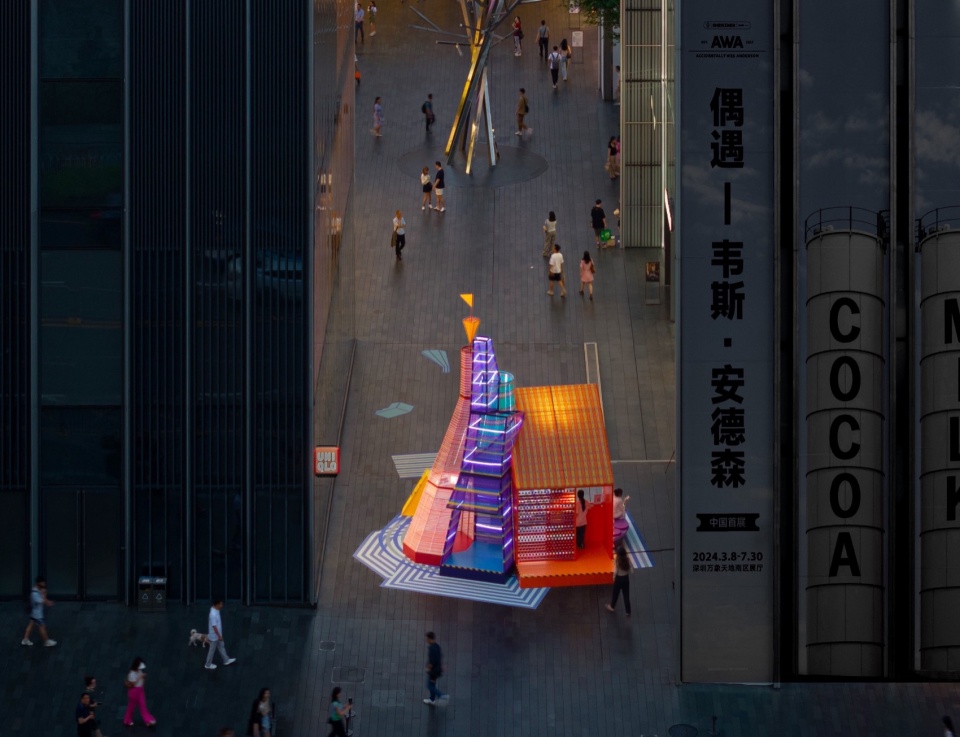 装置的街景视角© 大星吉子 摄影:胡康榆 woven city the house of dream