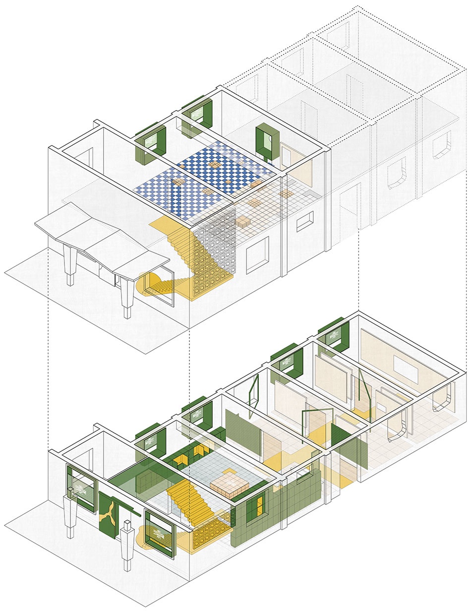 .3南展厅空间轴测图(SWOOP奇袭建筑) start from hushiguang exhibition south gallery space design by swoop