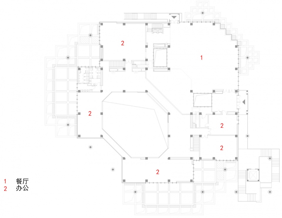 二层平面图,Second floor plan(图片来源:CZ工作室提供)