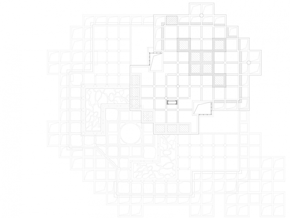 屋顶平面图,Floor plan of the roof(图片来源:CZ工作室提供)