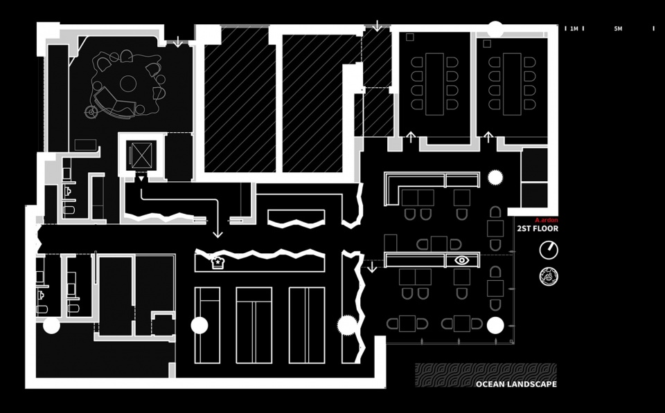 平面图 三生 affinite restaurant by a ardon