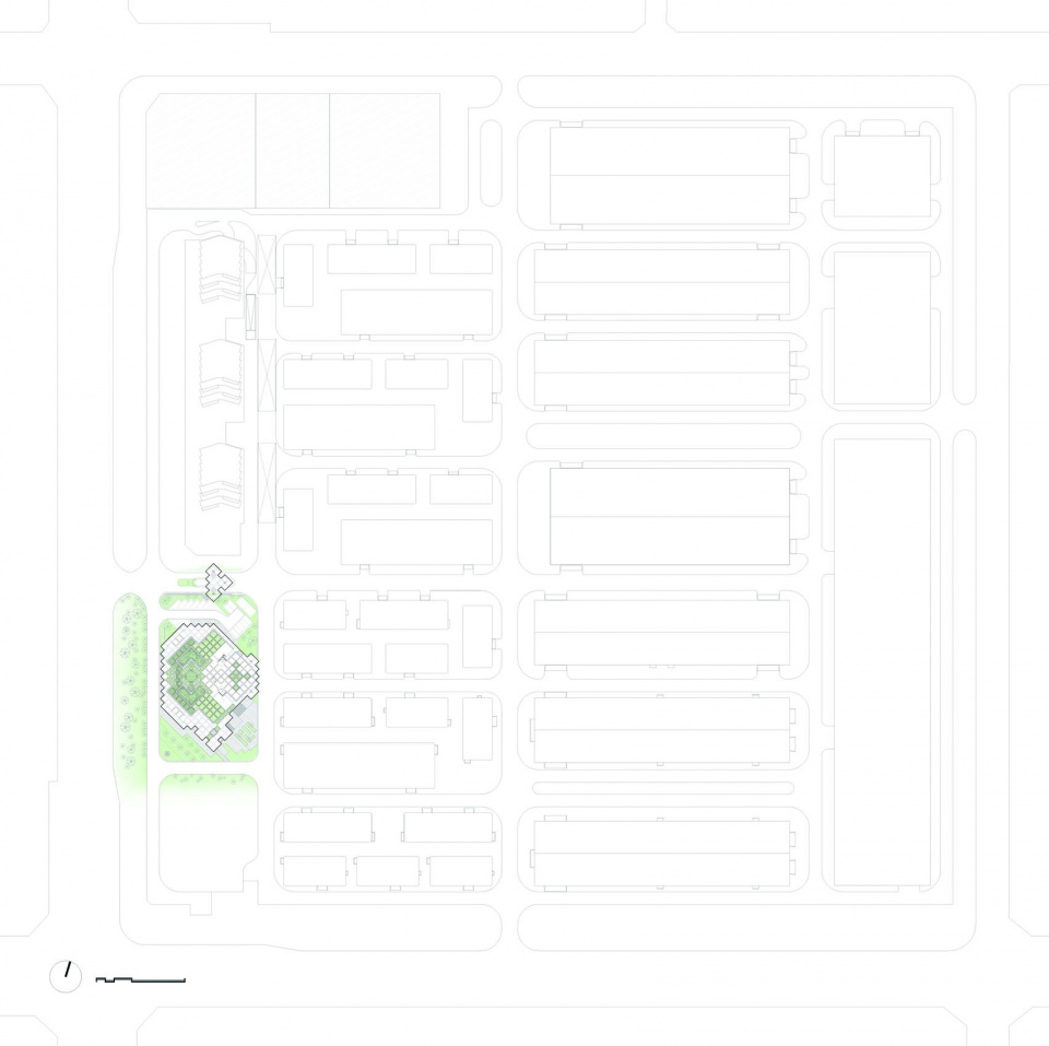 总平面图,General Plan(图片来源:CZ工作室提供)