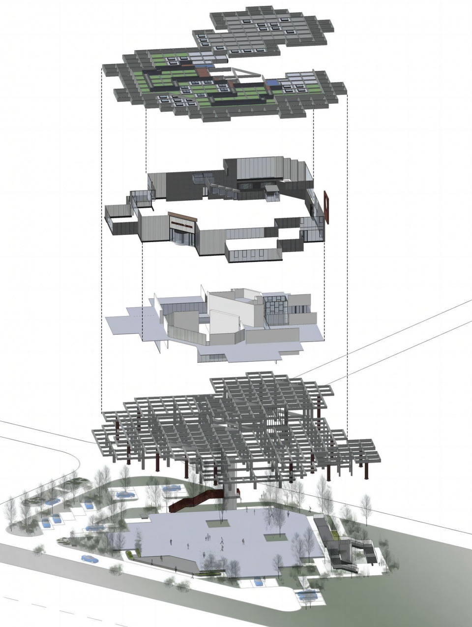 轴测图,Axonometric drawing(图片来源:CZ工作室提供)