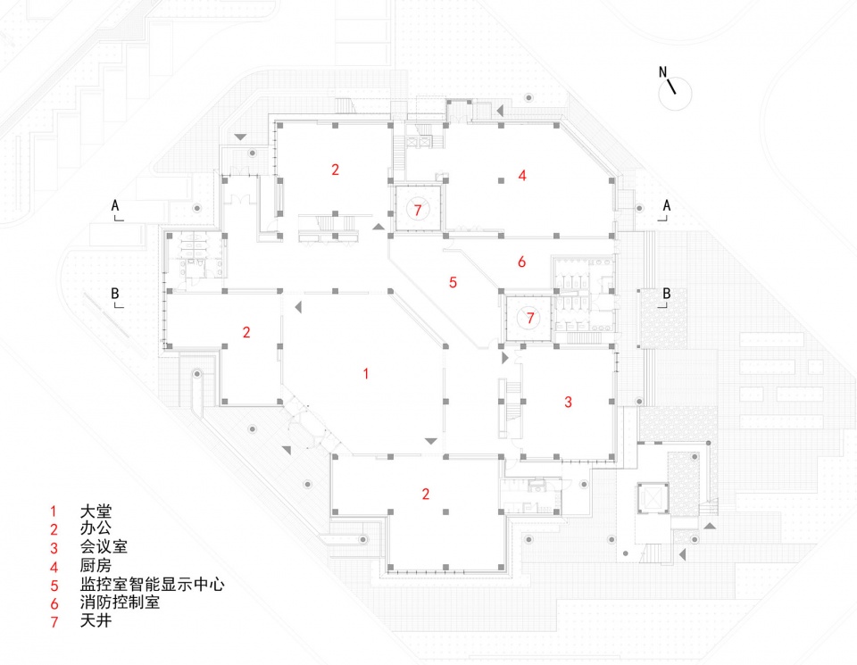 首层平面图,First floor plan(图片来源:CZ工作室提供)