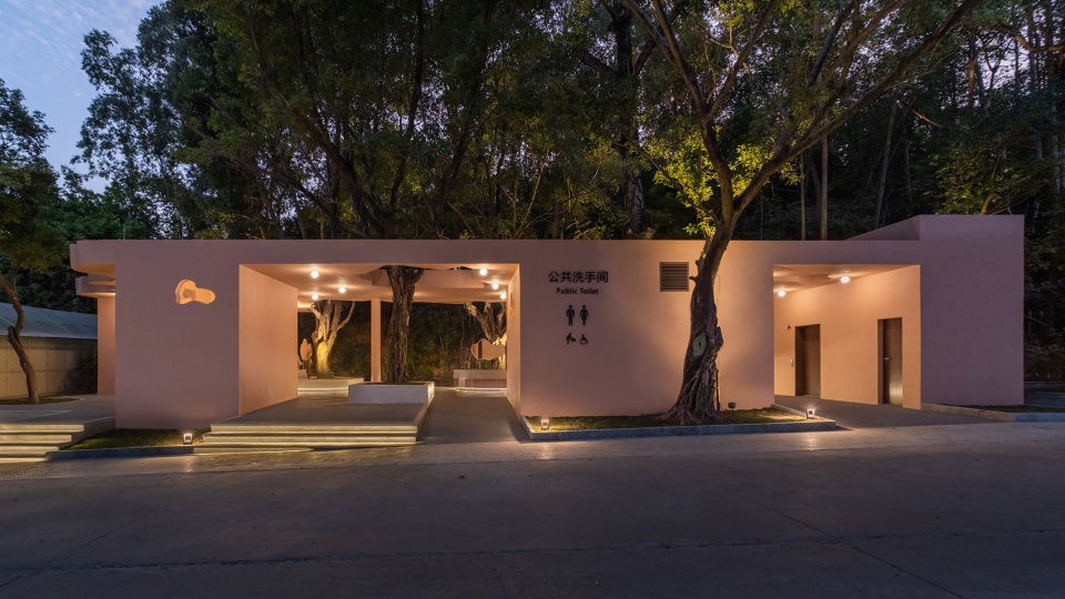 pavilion of pastel shadows at the shiyaling park by studio 10