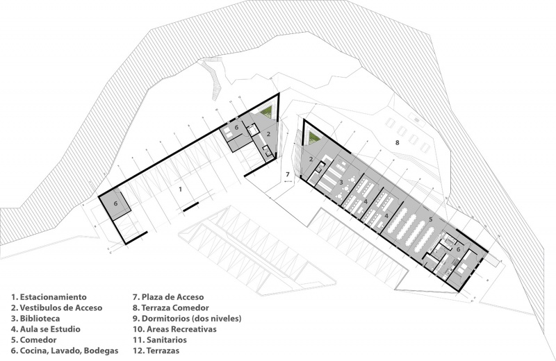 pumas club house by dfarquitectos
