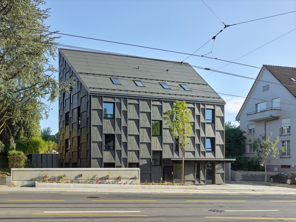 Apartment Building L329 in Zurich Switzerland by Rossetti Wyss Architects