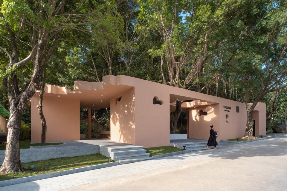 pavilion of pastel shadows at the shiyaling park by studio 10
