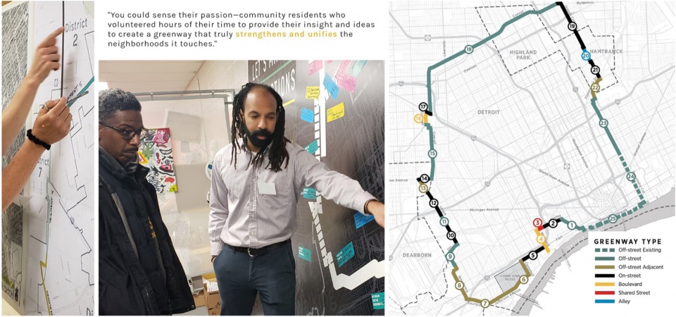 2023 ASLA Joe Louis Greenway Framework Plan by SmithGroup