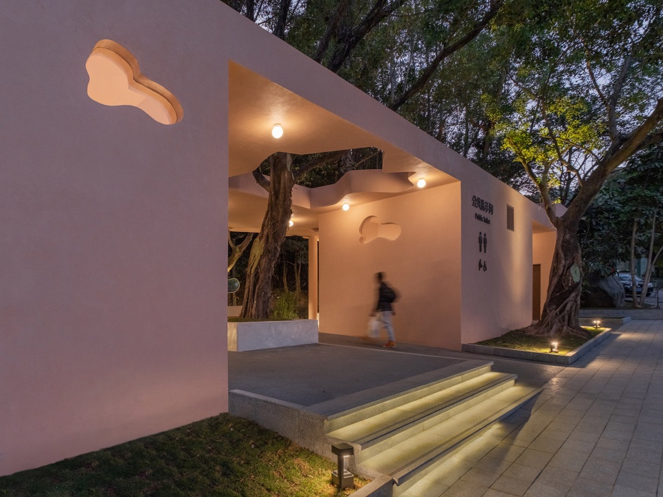 pavilion of pastel shadows at the shiyaling park by studio 10