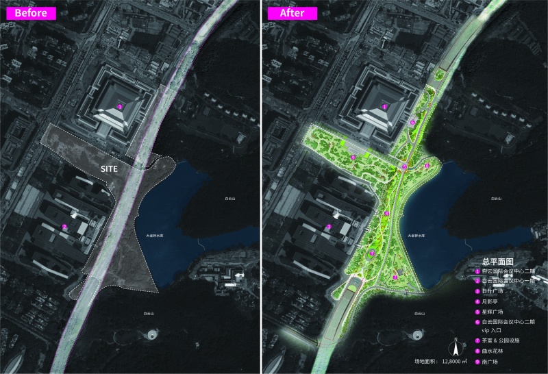 the landscape design of dajinzhong park by scutad