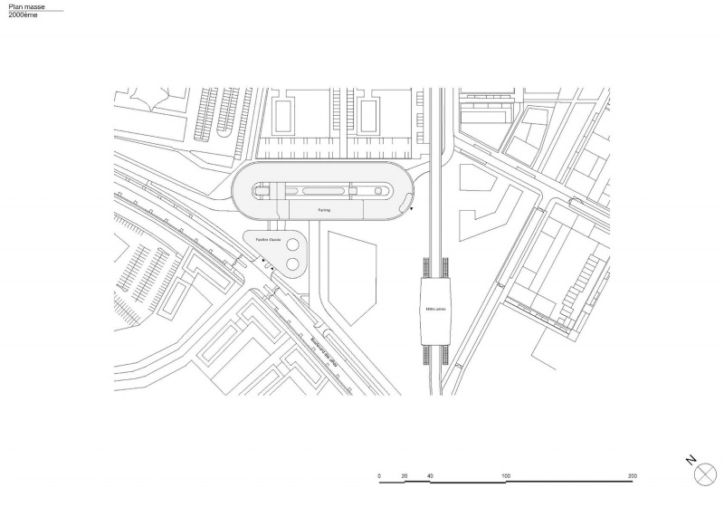 park and ride and bus station by ateliers o s architectes