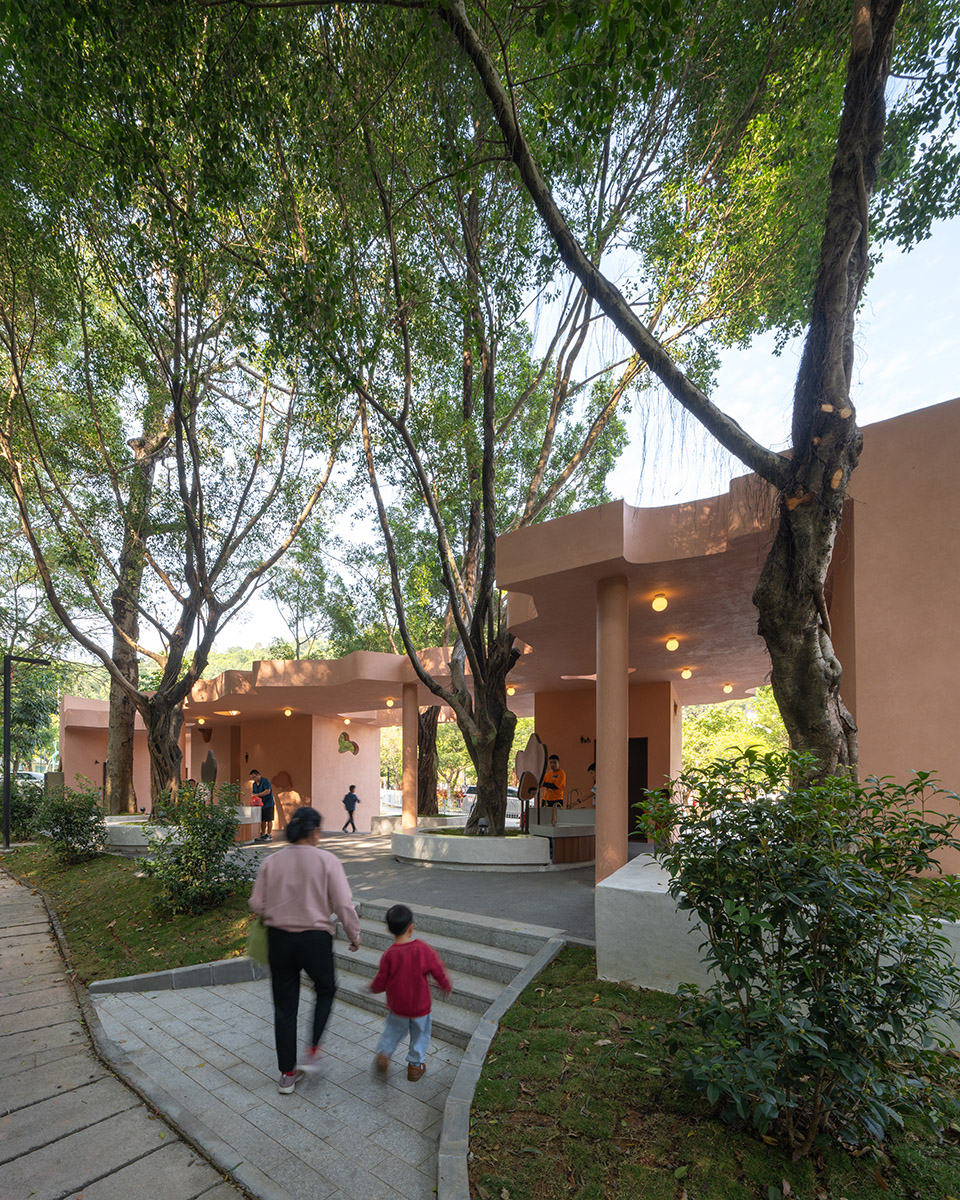 pavilion of pastel shadows at the shiyaling park by studio 10