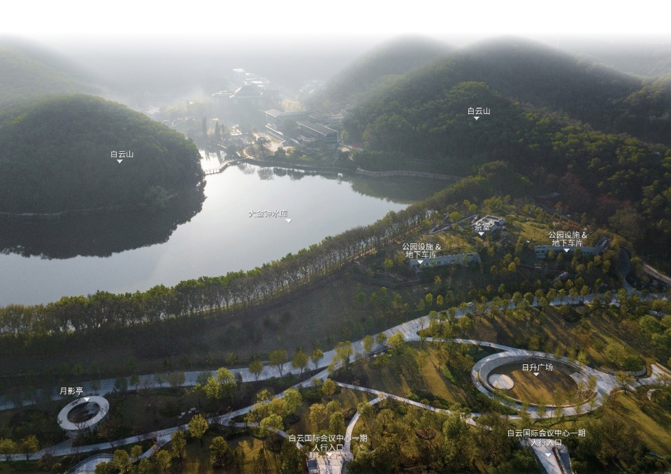 the landscape design of dajinzhong park by scutad