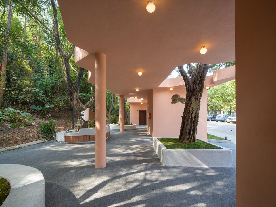 pavilion of pastel shadows at the shiyaling park by studio 10
