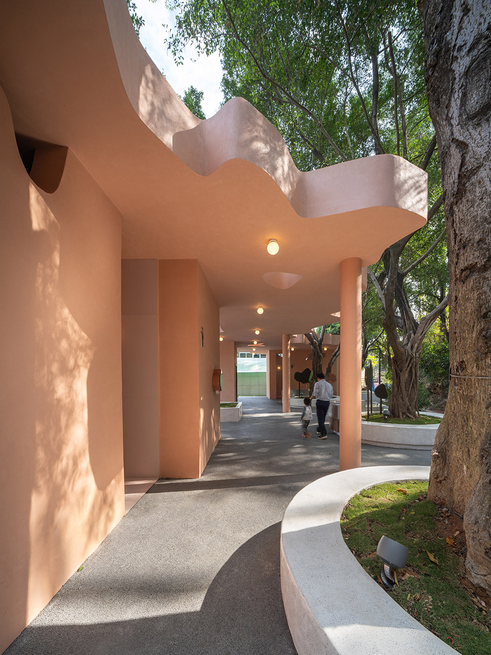 pavilion of pastel shadows at the shiyaling park by studio 10