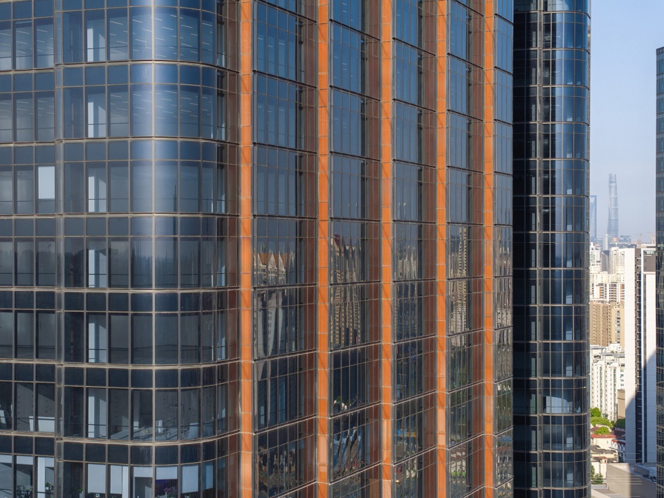 shanghai zhenru china overseas center mixed use project by som