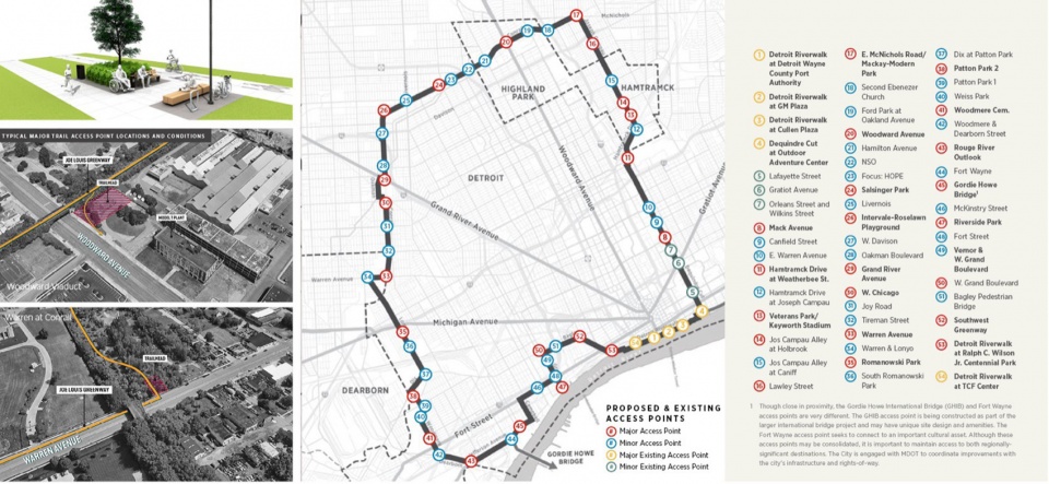 2023 ASLA Joe Louis Greenway Framework Plan by SmithGroup