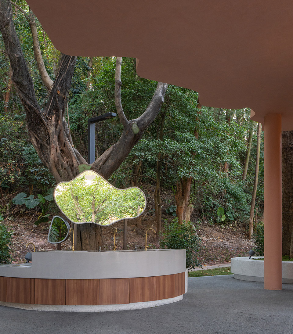 pavilion of pastel shadows at the shiyaling park by studio 10