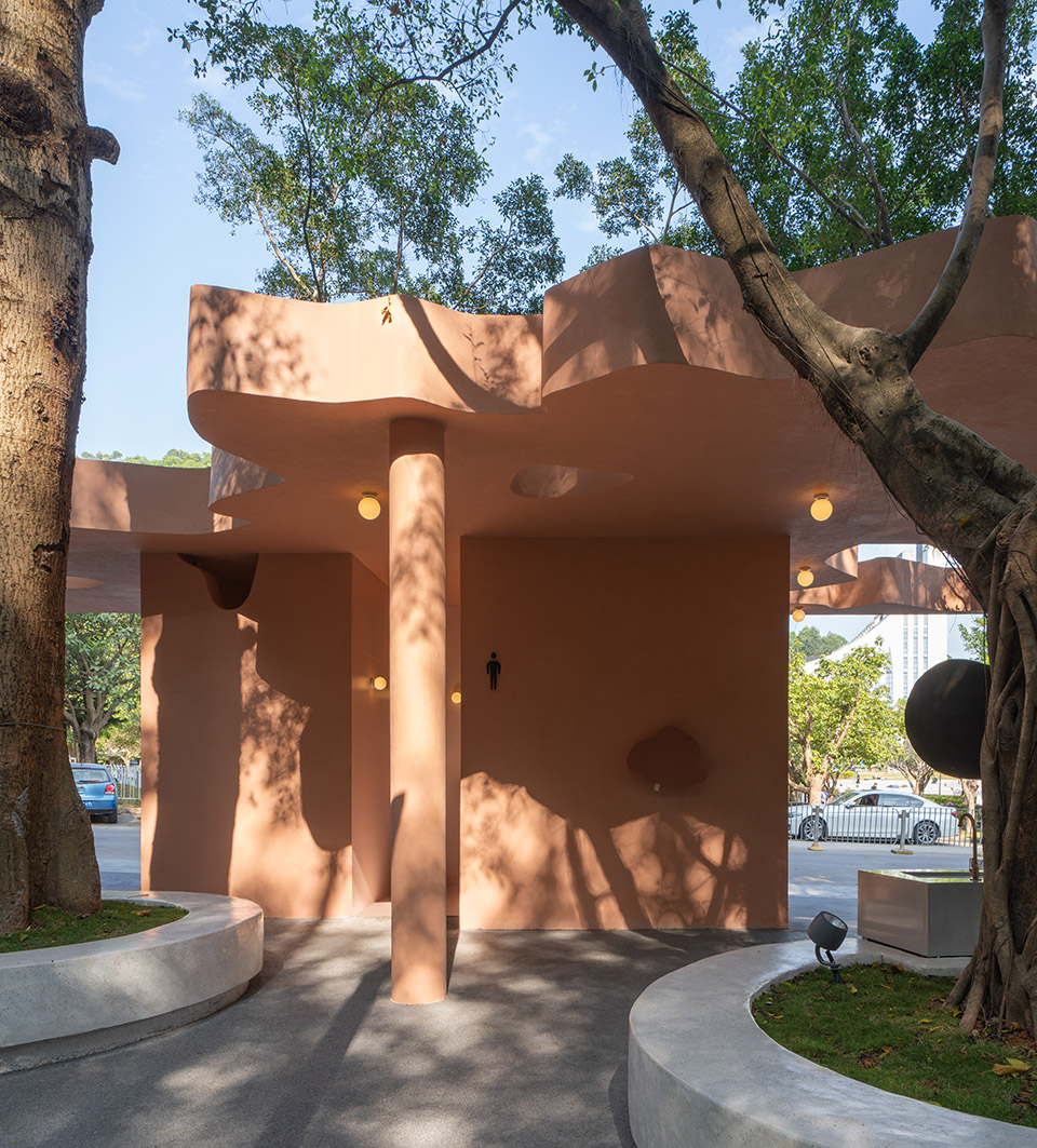 pavilion of pastel shadows at the shiyaling park by studio 10