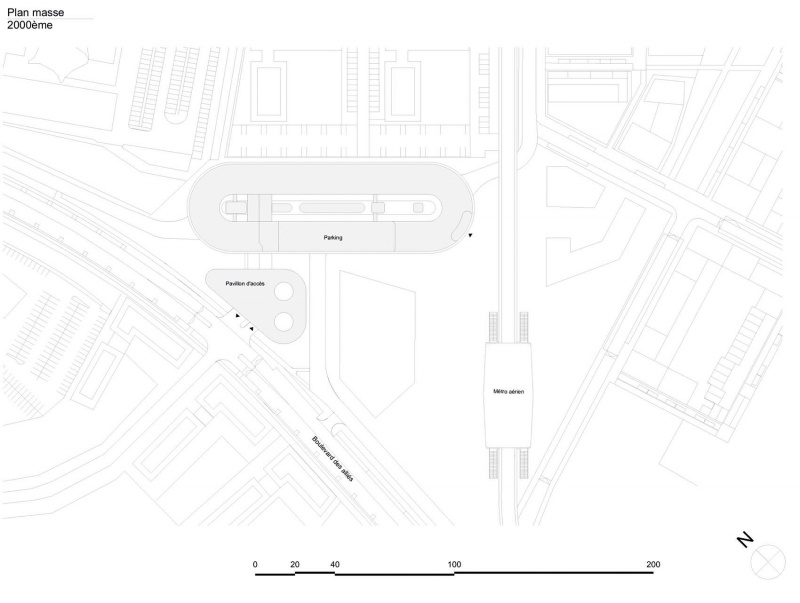 park and ride and bus station by ateliers o s architectes