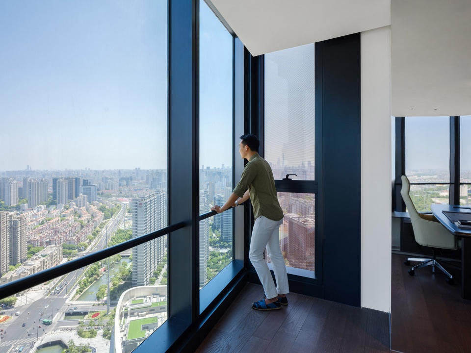 shanghai zhenru china overseas center mixed use project by som