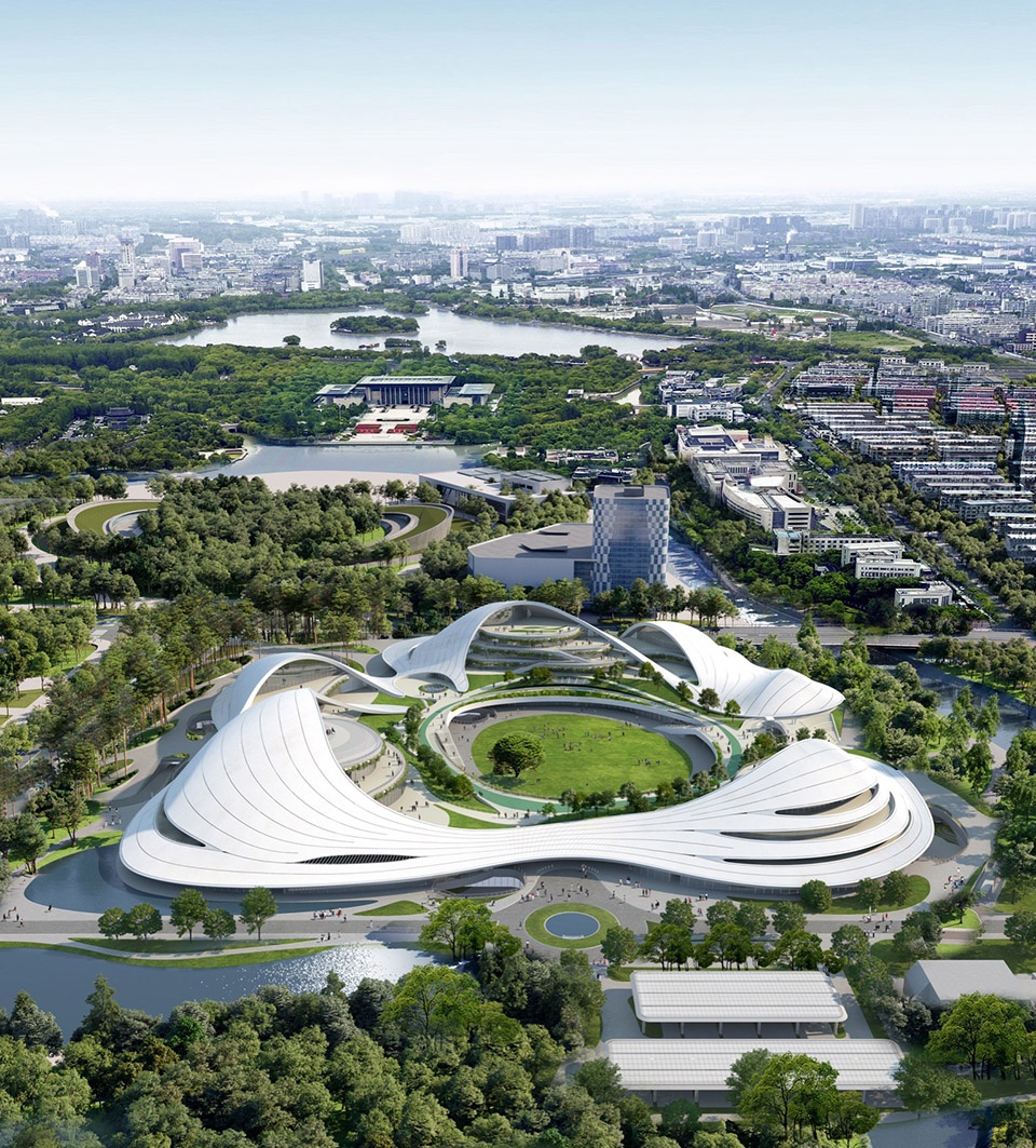 MAD Jiaxing South Lake Future Plaza is under construction