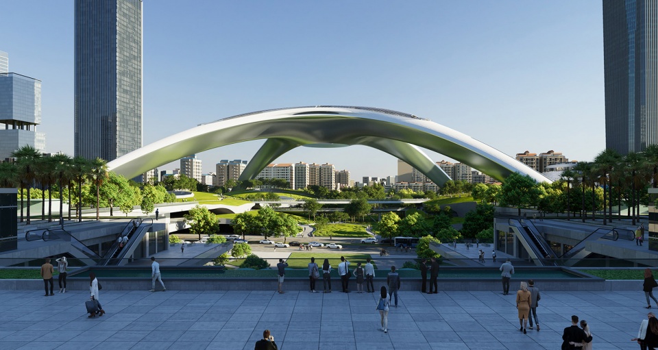 shenzhen north railway station by mad