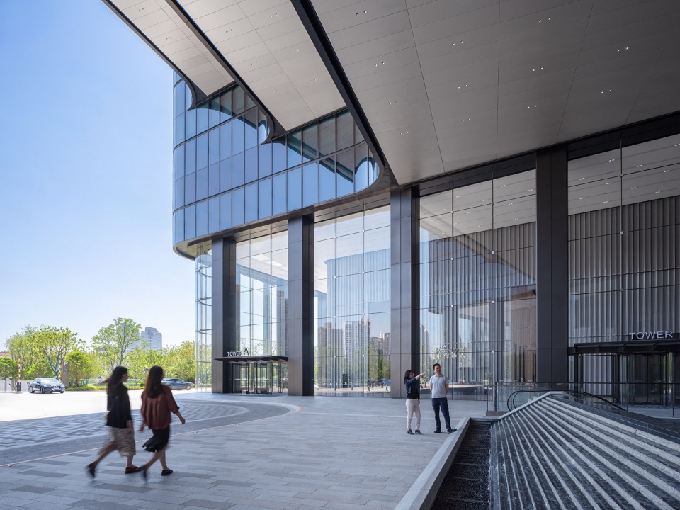 shanghai zhenru china overseas center mixed use project by som