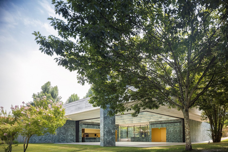 pavilion in the garden by spaceworkers