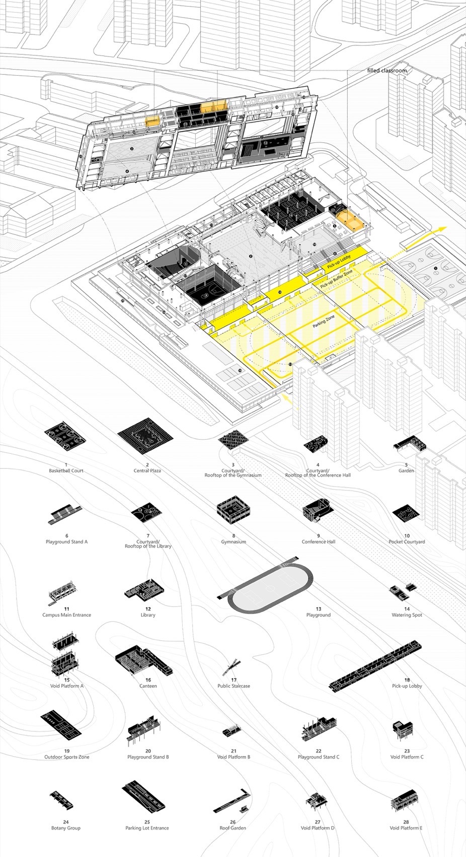 Xianlin Hubei Middle School China by Yanfei Architects