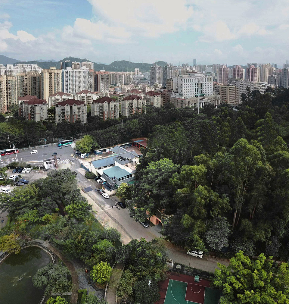 pavilion of pastel shadows at the shiyaling park by studio 10