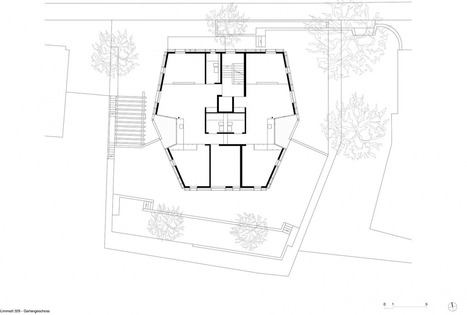 Apartment Building L329 in Zurich Switzerland by Rossetti Wyss Architects