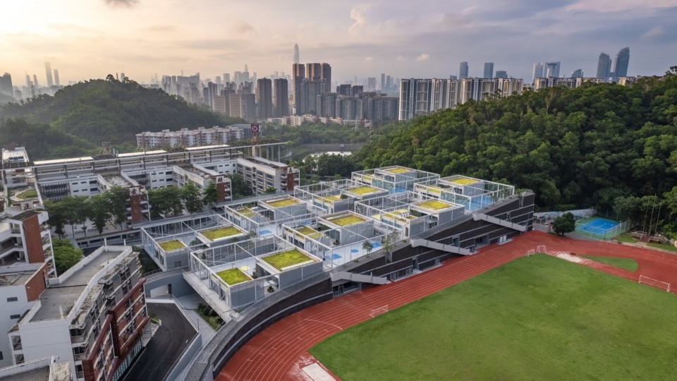 New Sports and Arts Centre of Hongling High School by O office Architects