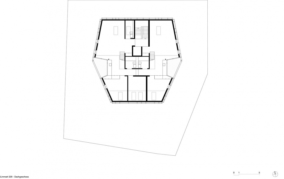 Apartment Building L329 in Zurich Switzerland by Rossetti Wyss Architects