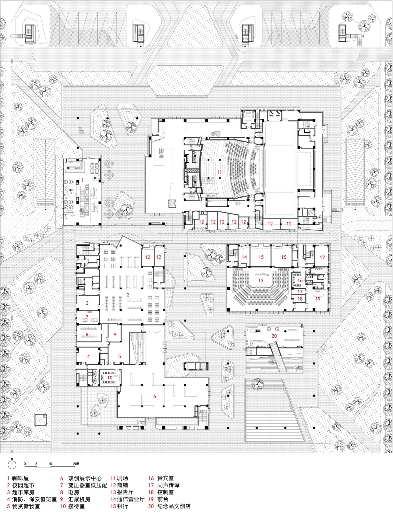 The E5 Cultural Activity Center by Architectural Design Research Institute of SCUT