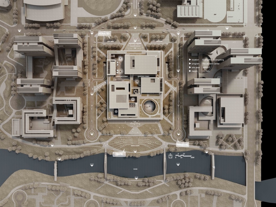 The E5 Cultural Activity Center by Architectural Design Research Institute of SCUT
