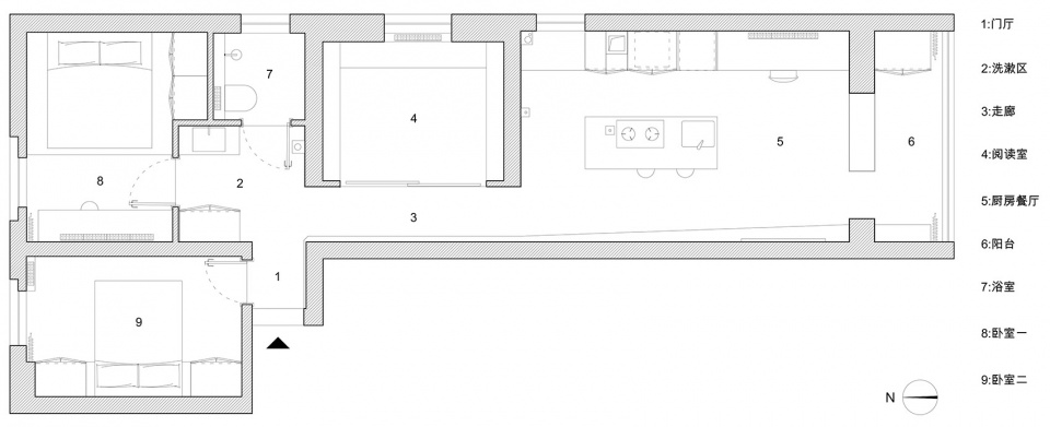 wang jing apartment by luo xiuda