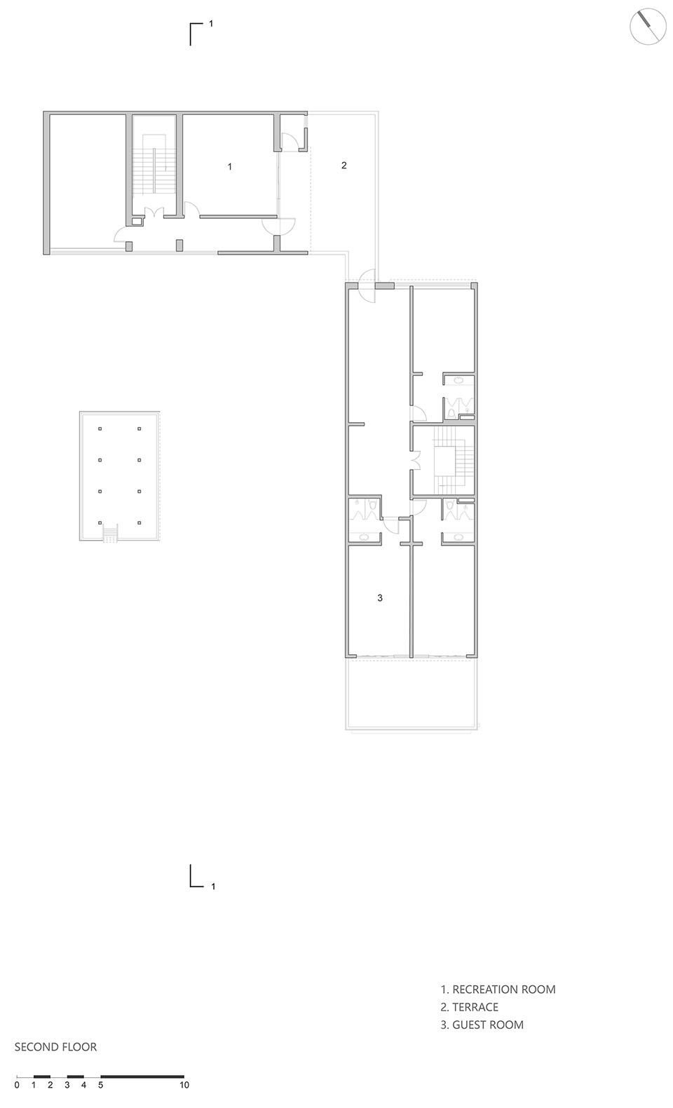SECOND FLOOR PLANq center shanghai langxia activity center for villagers by ppas atelier tf