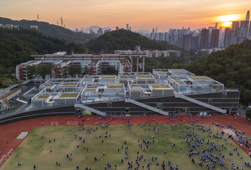 New Sports and Arts Centre of Hongling High School by O office Architects