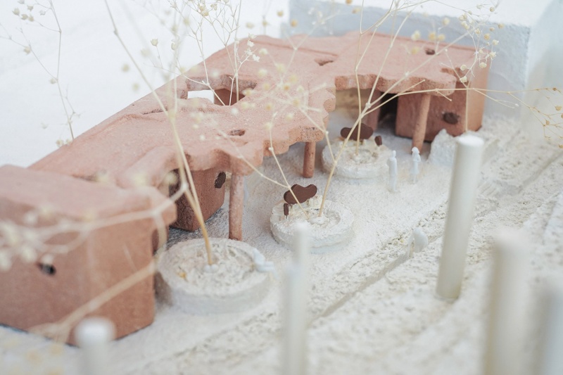 pavilion of pastel shadows at the shiyaling park by studio 10