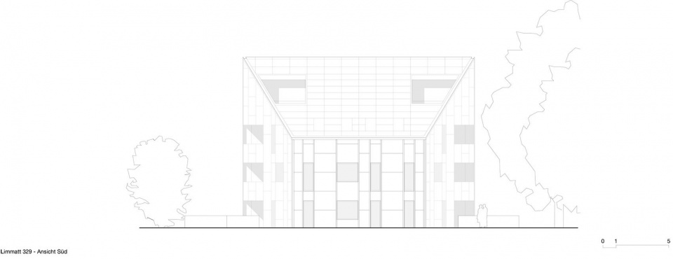 Apartment Building L329 in Zurich Switzerland by Rossetti Wyss Architects