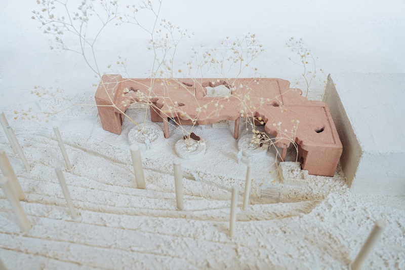 pavilion of pastel shadows at the shiyaling park by studio 10