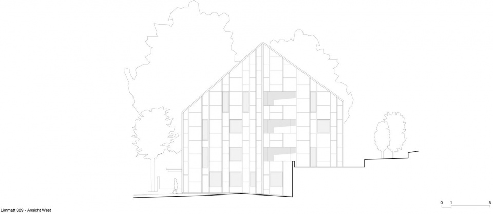 Apartment Building L329 in Zurich Switzerland by Rossetti Wyss Architects
