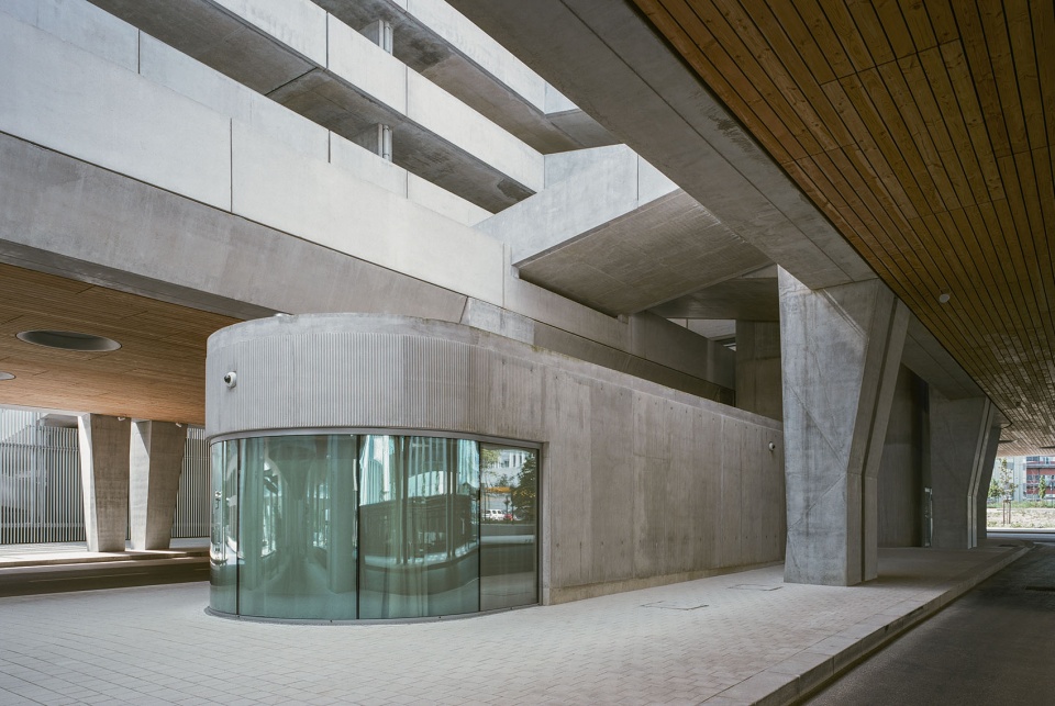 park and ride and bus station by ateliers o s architectes
