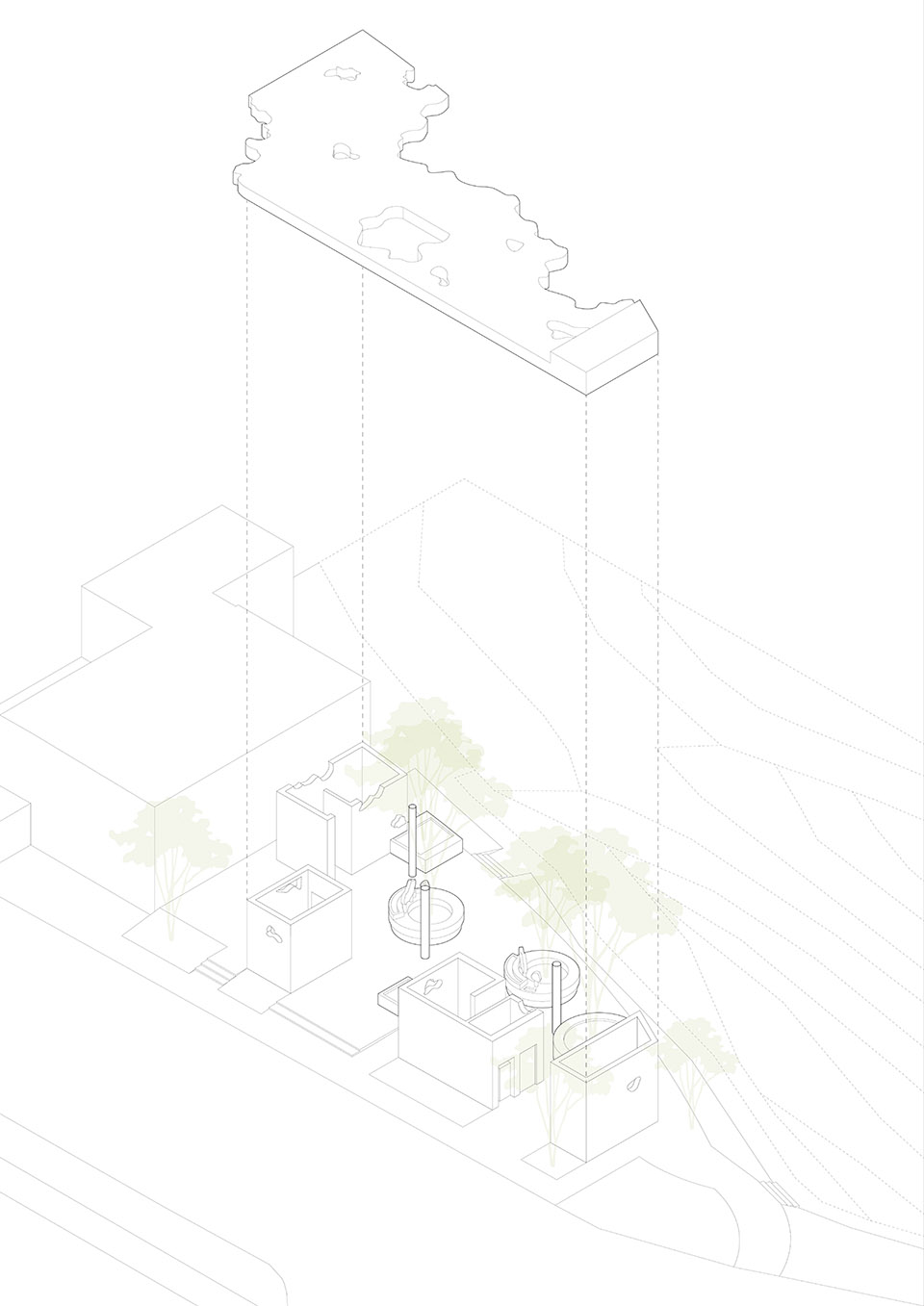 pavilion of pastel shadows at the shiyaling park by studio 10