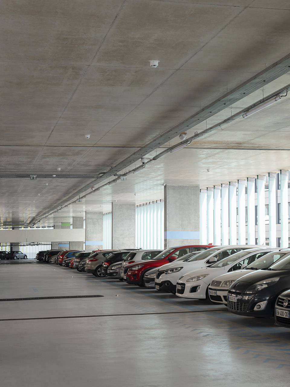 park and ride and bus station by ateliers o s architectes