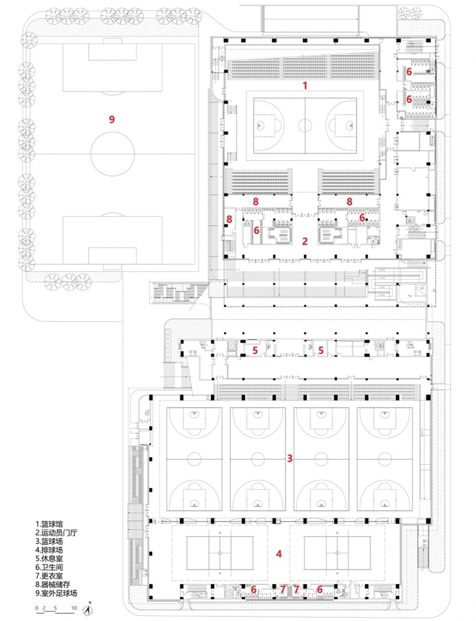 The Wuyi University Comprehensive Gymnasium China by SCAD