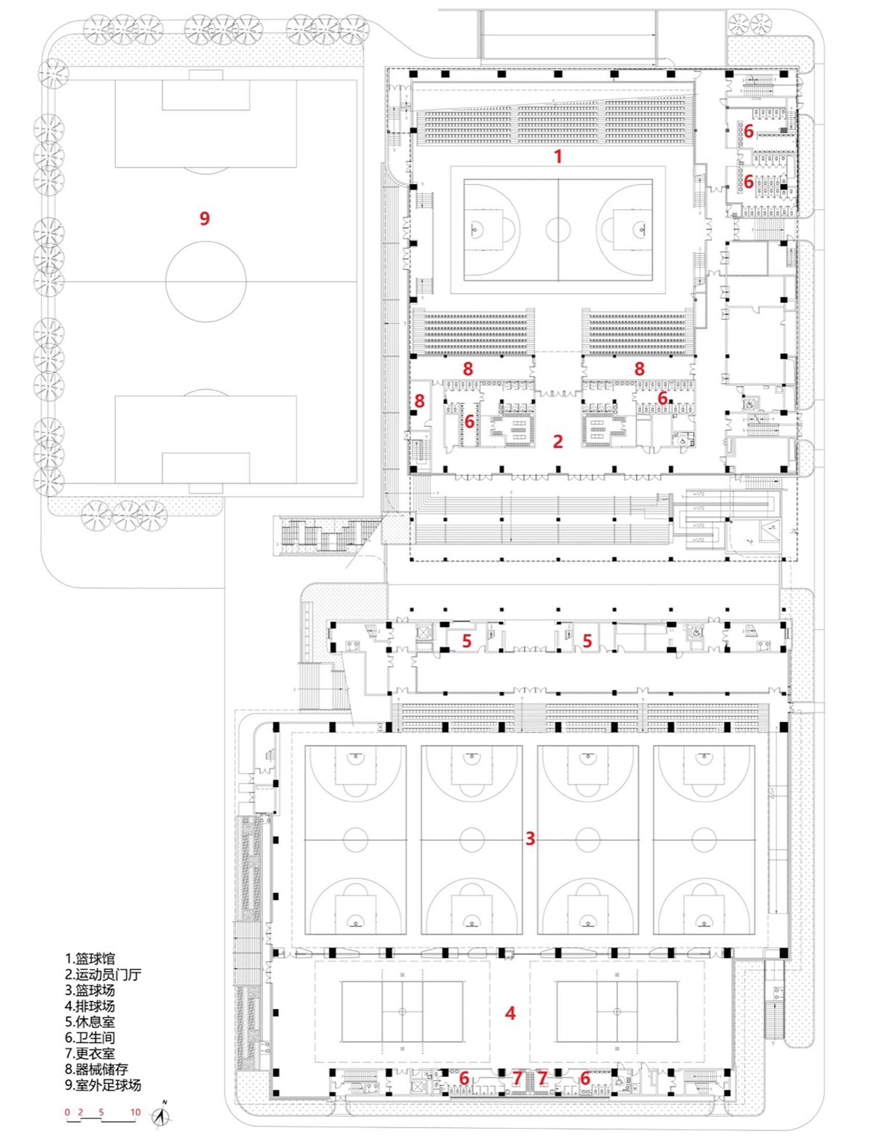 The Wuyi University Comprehensive Gymnasium, China by SCAD - 谷德设计网